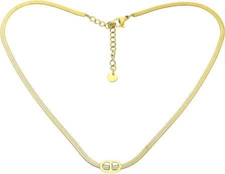 OTIEN Naszyjnik złoty CD premium żmijka stal chirurgiczna