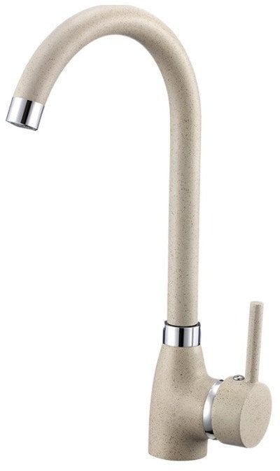 Bateria kuchenna Kuchinox BKZ_468K BAT. GRANIT 8 ZLEWOZMYW. 1-OTW. Z WYLEWKĄ "U" BEŻ