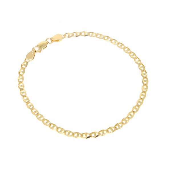 Caspol Złota Bransoletka 585 Klasyczny Splot 19cm