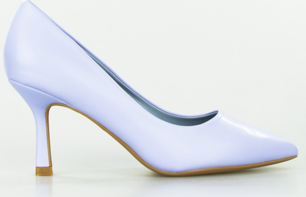 Wolski Szpilki na kaczuszce w szpic niebieskie-37