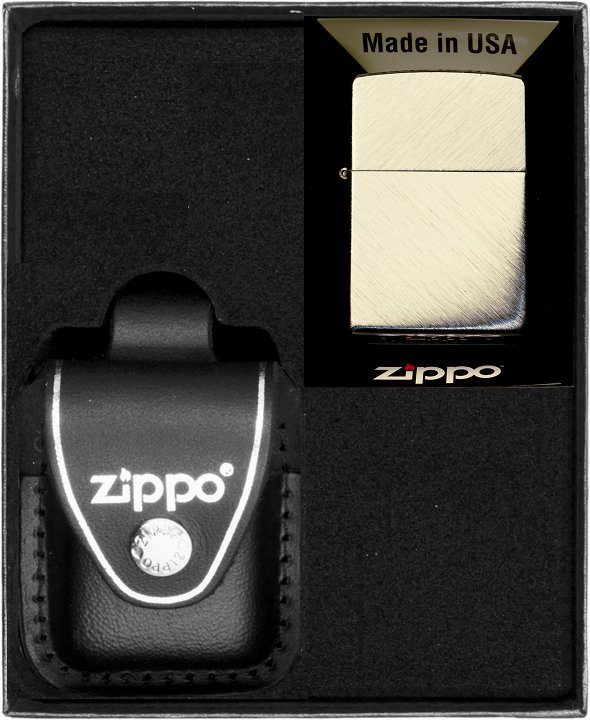 Zestaw ZIPPO Zapalniczka HERRINGBONE SWEEP Prezentowy No3