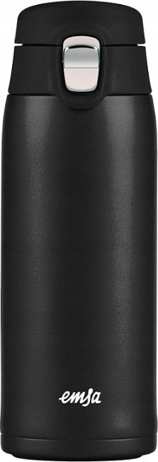Emsa Emsa TRAVEL MUG light thermal mug (black (matt), 0.4 liters, flip lid)