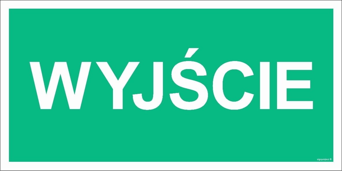 Mój dom Wyjście - 300X150 Ps Płyta 1Mm Foto Ewakuacyjne Libres Polska Sp Sgp-Ac087_300X150_Ps 5904937537859