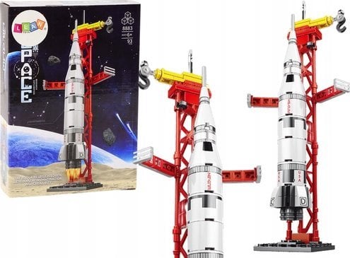 LeanToys Zestaw Klocków Konstrukcyjnych Statek Kosmiczny Kosmos Rakieta 93 ele.