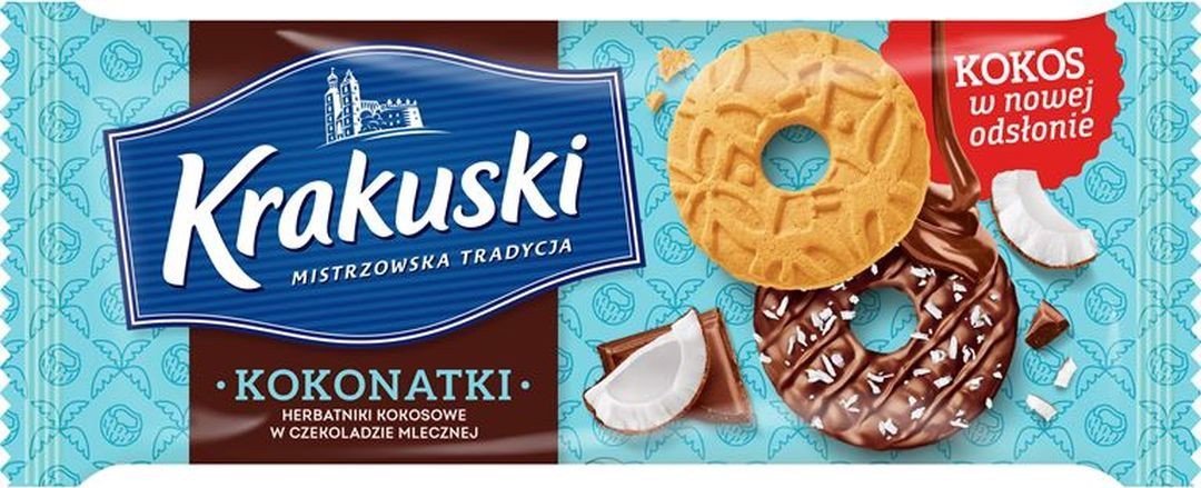 Krakuski Ciastka kokonatki 174 g