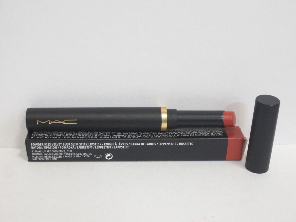 MAC Powder Kiss Cream Lipstick 899 Brickthrough 2 g For Women