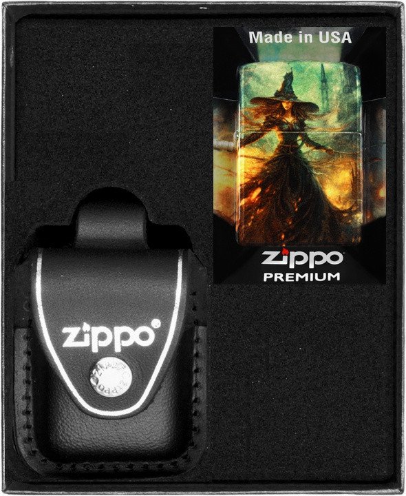 Zestaw ZIPPO Zapalniczka WITCH DESIGN Prezentowy No3
