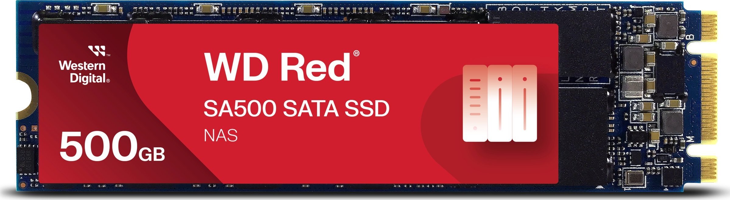 Dysk SSD SanDisk Red SA500 500GB M.2 2280 SATA III (WDS500G1R0B)