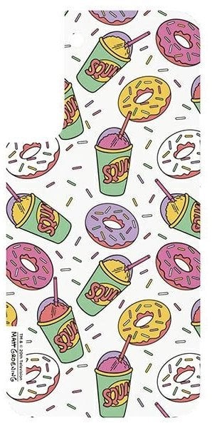 Panel Samsung GP-TOU021HOOPW do etuiFrame Cover do Galaxy S22+ Simpsons Donut biały/white