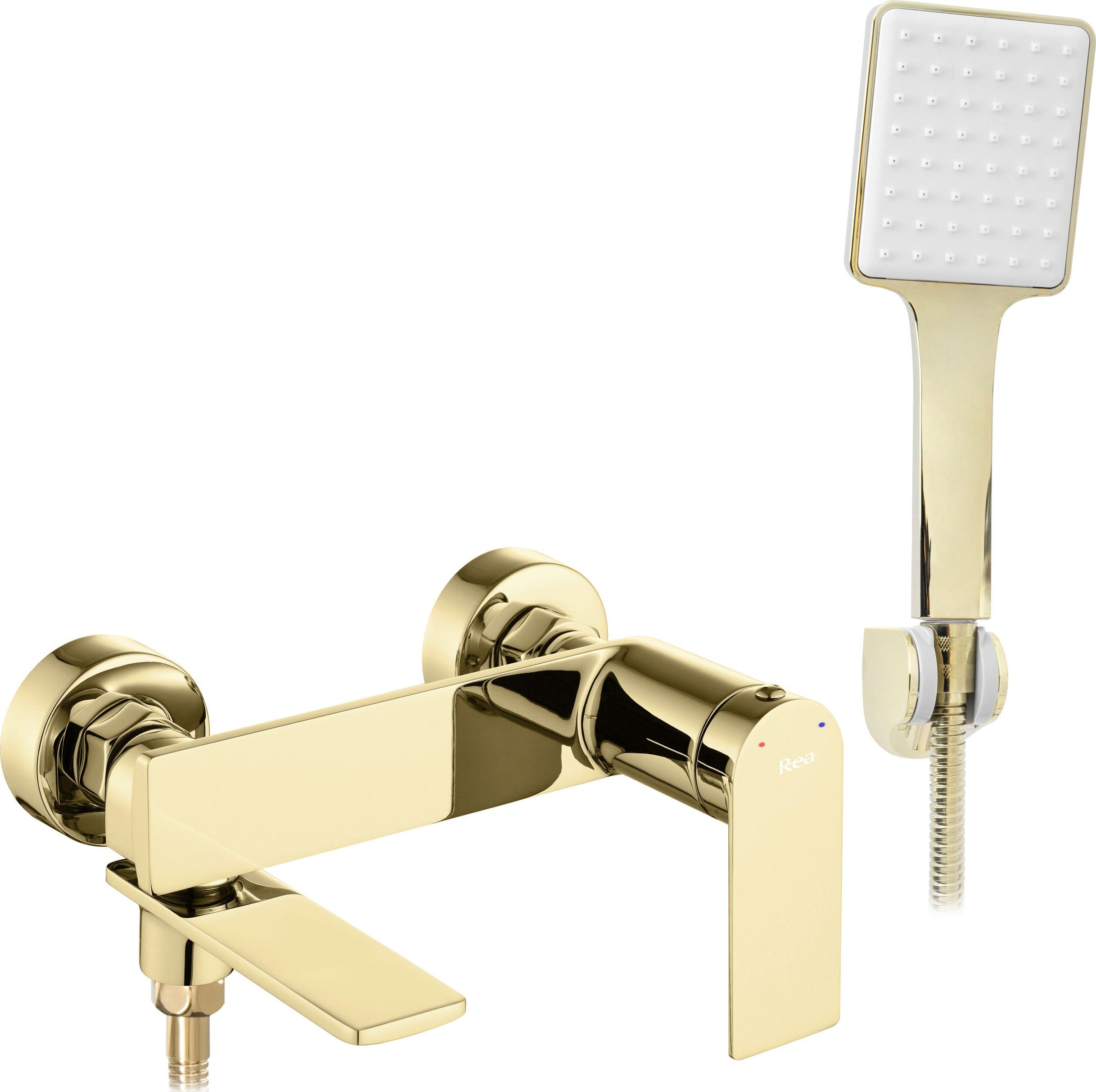 Bateria wannowa Rea Storm ścienne złoty (REA-B9985)