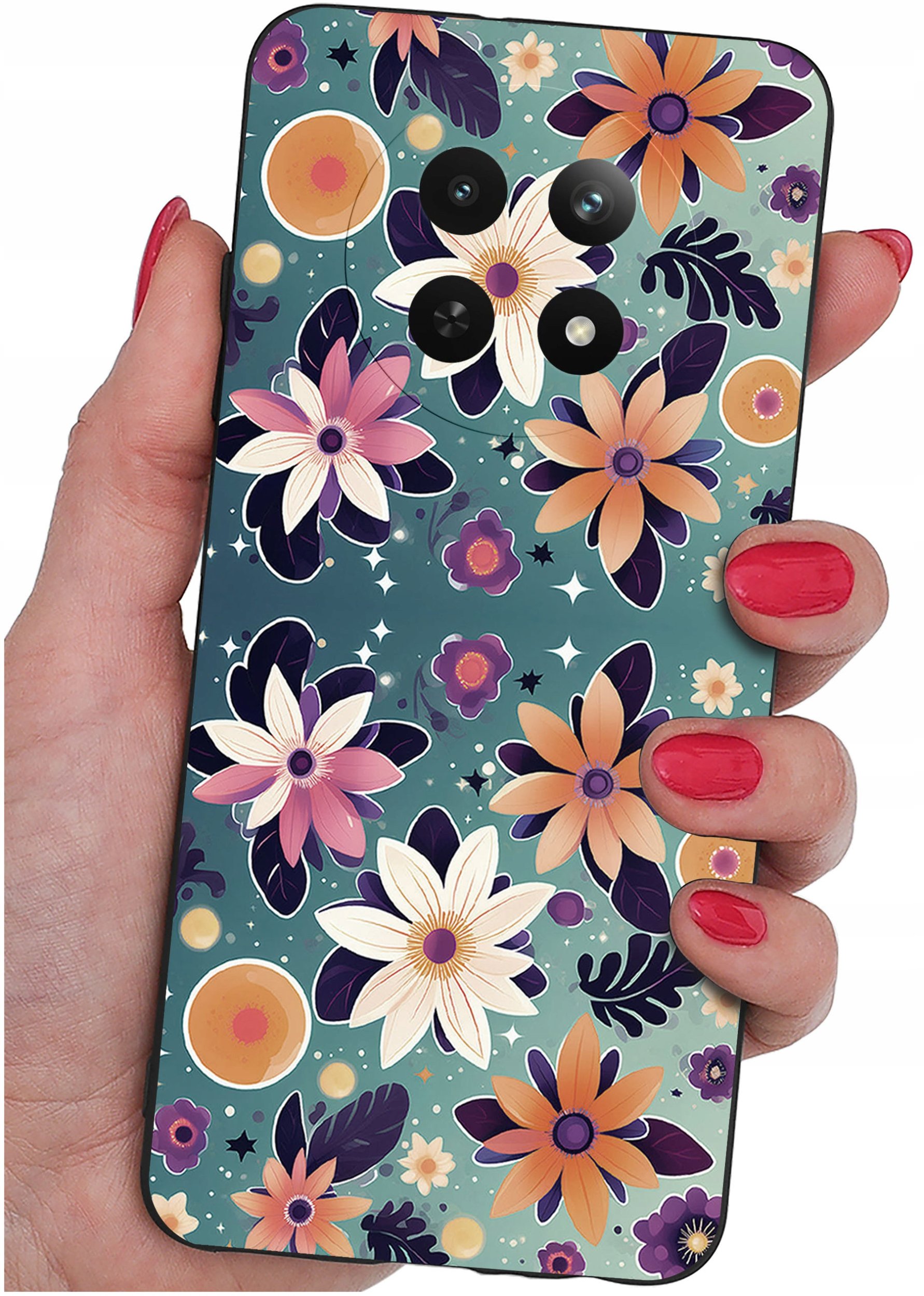 Etui do Realme 12 5G | 12x 5G WZORY |SILIKONOWE MATT CASE + SZKŁO 9H