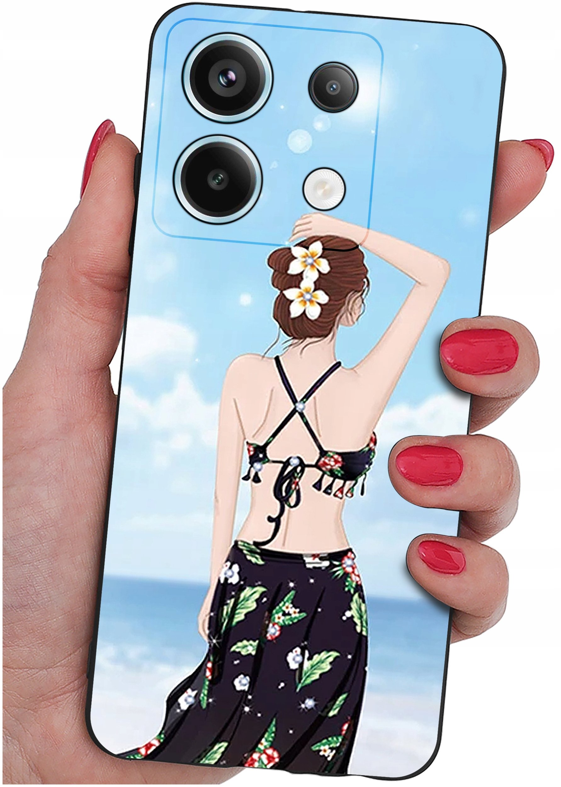 ETUI do Xiaomi Redmi Note 13 Pro 5G WZORY |SILIKONOWE MATT CASE +SZKŁO 9H