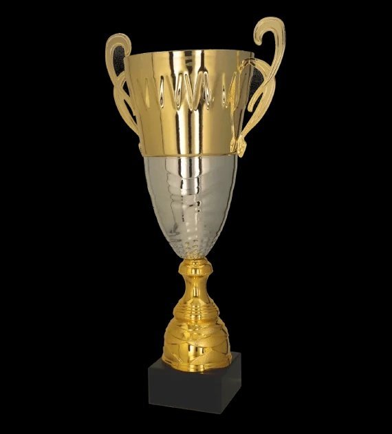 Victoria Sport Puchar metalowy złoto srebrny