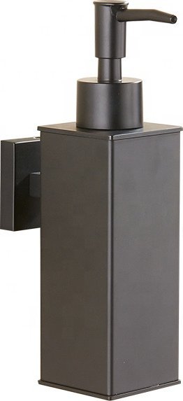 Dozownik do mydła Delvant DELVANT SQUARE DOZOWNIK DO MYDŁA W PŁYNIE CZARNY