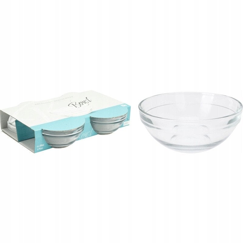 Miseczki szklane 10,5 cm, 200 ml 4 szt.