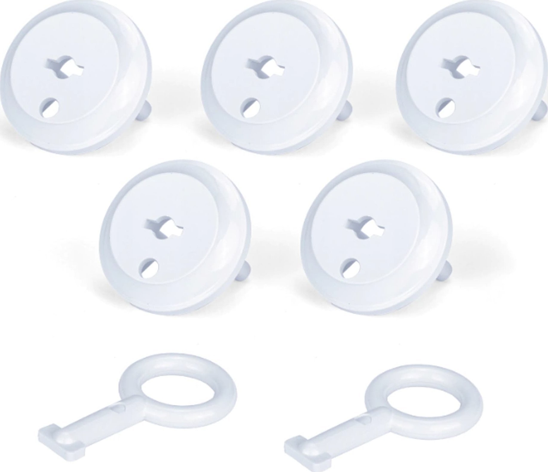 Montis Zaślepka gniazda uniwersalna w komplecie 5szt+kluczyk biały MONTIS MT066