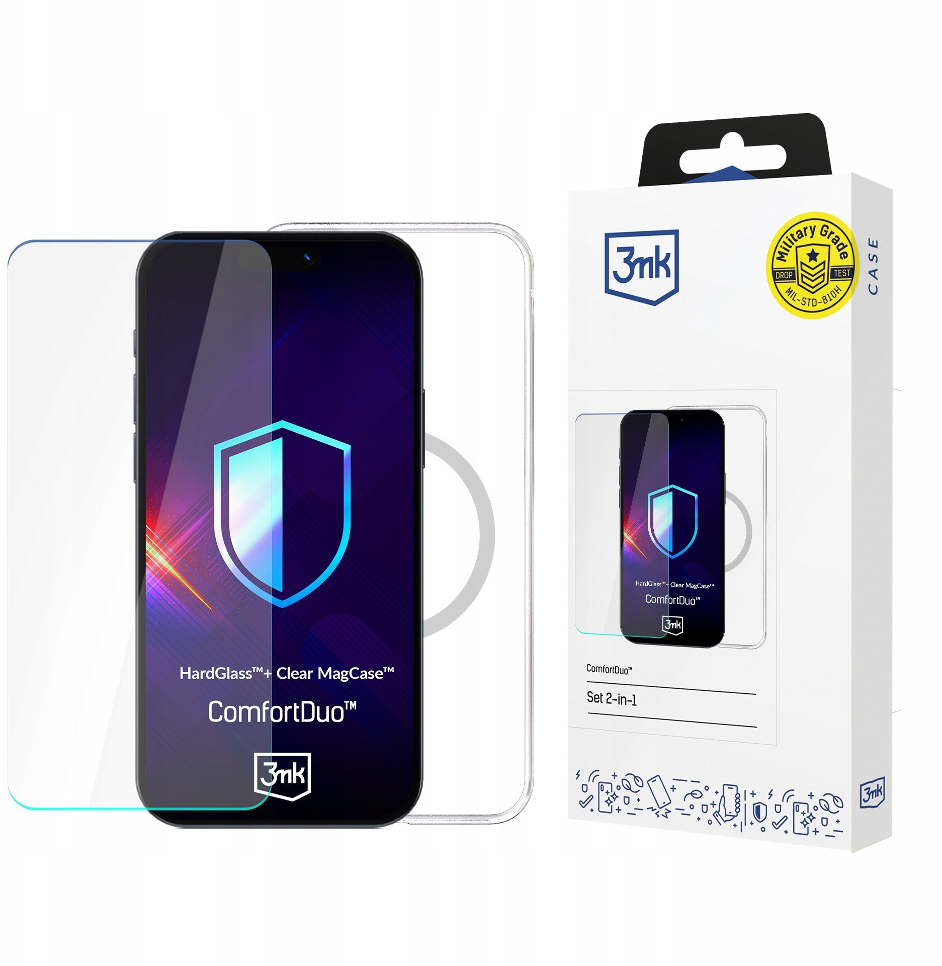 Apple iPhone 16 Plus - 3mk ComfortDuo Clear MagCase