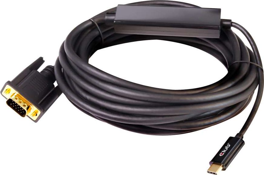 Kabel USB Club 3D USB-C - D-Sub (VGA) 5 m Czarny (CAC-1512)