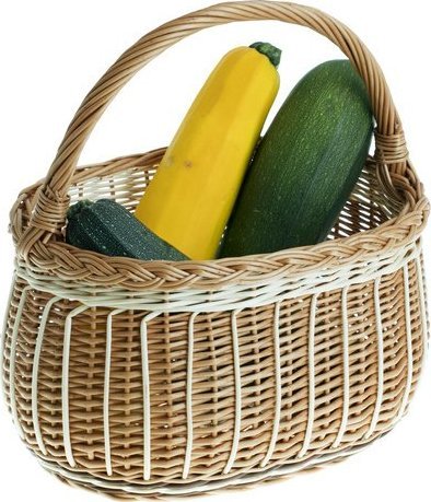 WickerPL Wiklinowy Kosz na Zakupy 35x25 H22/36 cm