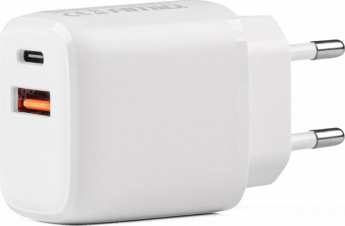 Ładowarka AMiO Ładowarka sieciowa pro-09 usb+usb-c 20w quick charge 230v