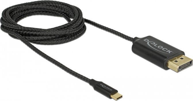 Kabel USB Delock USB-C - DisplayPort 2 m Czarny (83710)