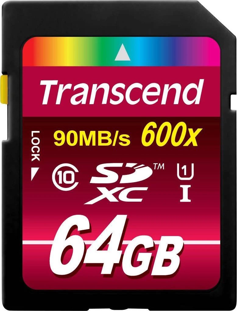 Karta Transcend 600x SDXC 64 GB Class 10 UHS-I/U1 (TS64GSDXC10U1)