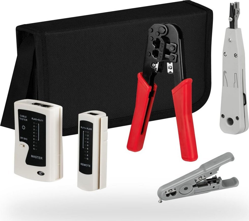 EFB EFB Netzwerk Werkzeug Set mit Tasche 4-teilig