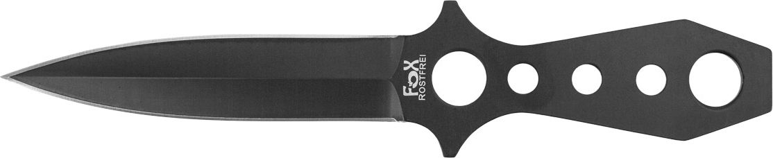 Fox Nóż rzutka czarna w pokrowcu