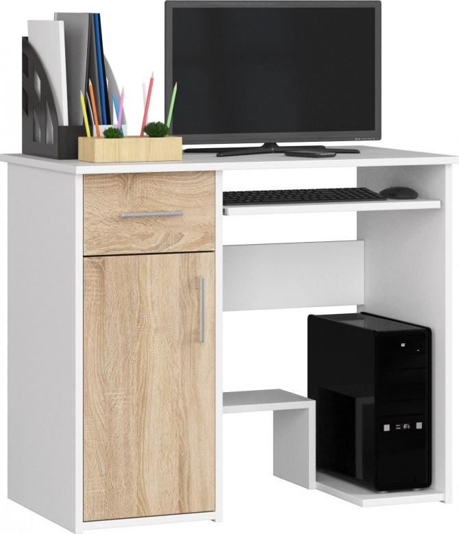 Biurko Fabryka Mebli Akord Jay Biało-Beżowe 90 cm x 50 cm