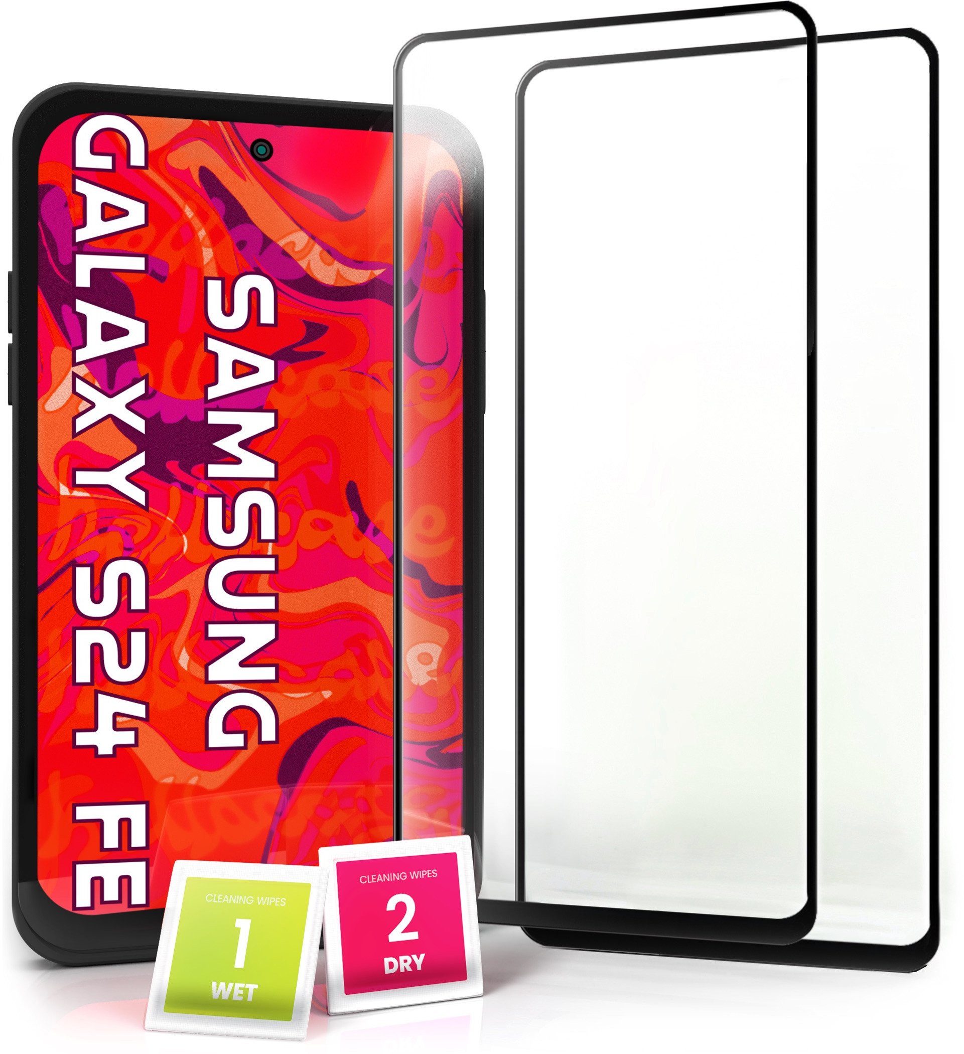 2-PAK Szkło Hartowane do Samsung Galaxy S24 FE Ochronne Pełne Na cały ekran