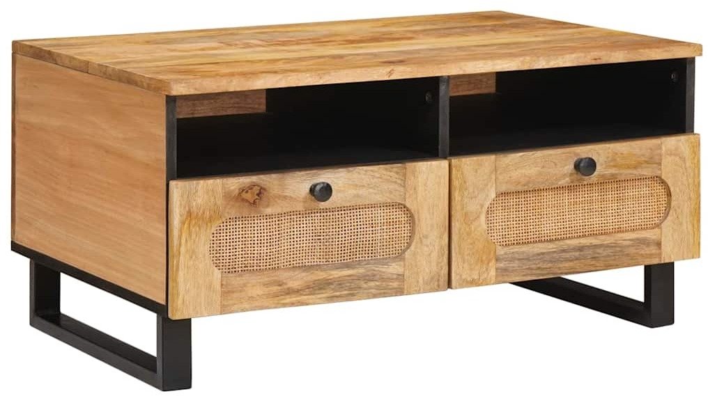 vidaXL Stolik kawowy Naturalny 80 x 54 x 40 cm Drewno mango