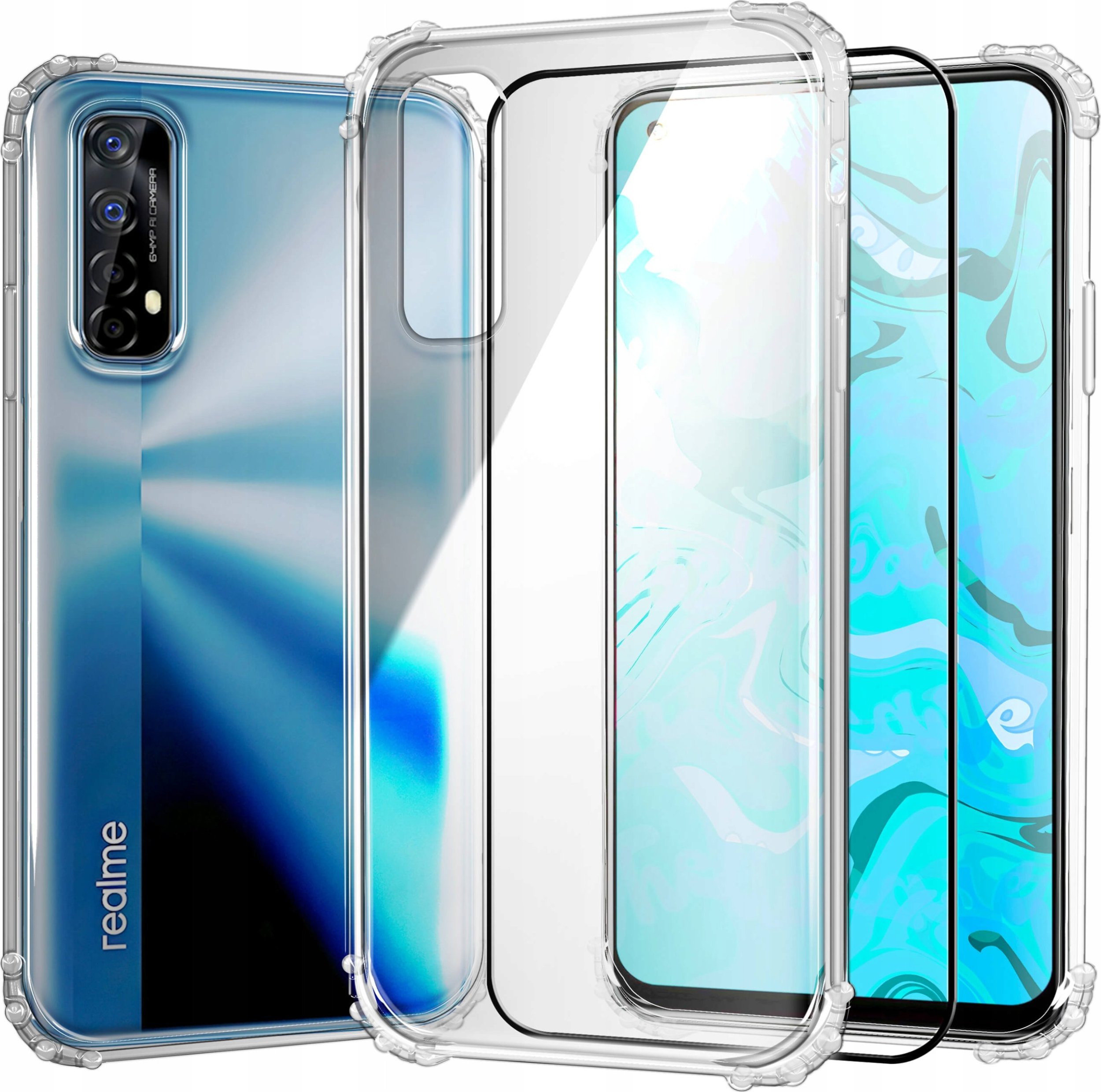 Hello Case ETUI PANCERNE DO REALME 7 5G | CASE SILIKON GUMOWE SLIM ANTI SHOCK SZKŁO