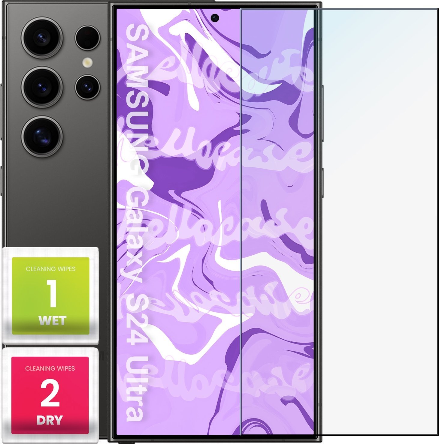 Hello Case Szkło Hartowane do Samsung Galaxy S24 Ultra (szybka 9H, płaskie 2.5D)