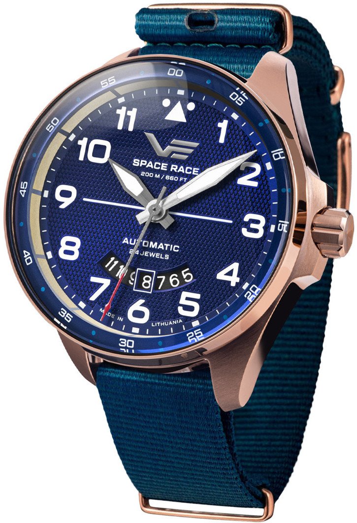 Zegarek męski Vostok Europe NH35A-325B746NBL niebieski