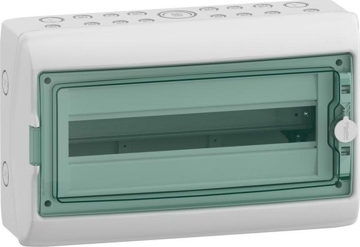SCHNEIDERE Rozdzielnica hermetyczna Schneider Mureva / d. Kaedra 1x18 IP65 UV MRV-1-18-NT-T 13432 natynkowa drzwi transparentne