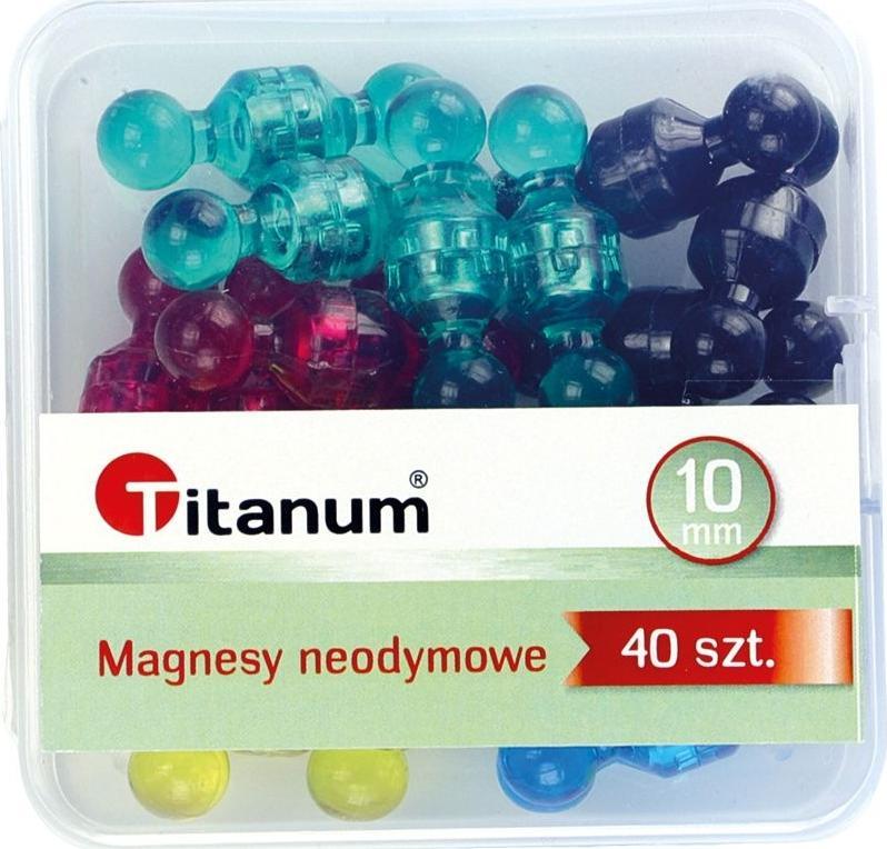 Titanum Magnes neodymowe mix 10 mm 40 szt Titanum