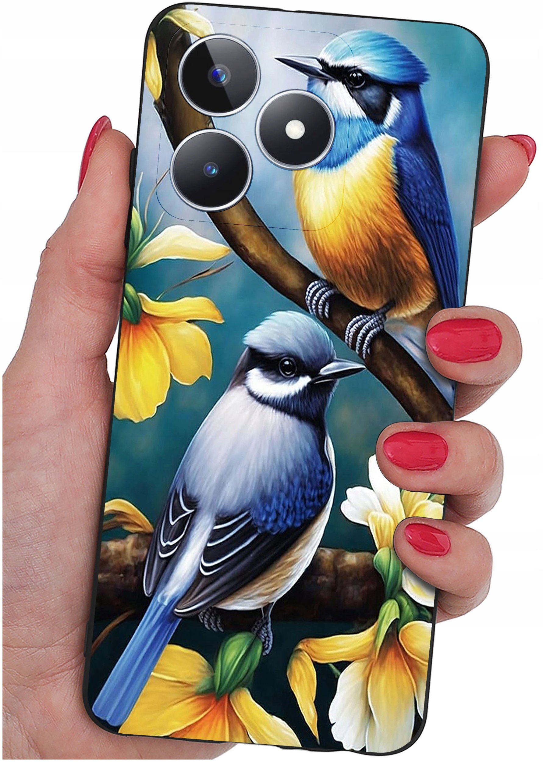 ETUI do Realme C51| C53 WZORY |SILIKONOWE MATT CASE + SZKŁO 9H