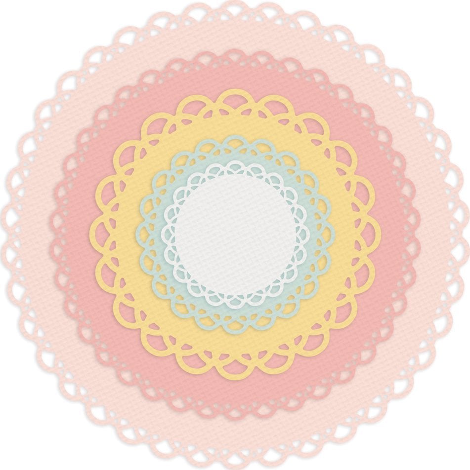 Teka Wykrojniki - koła z falbank± 5szt