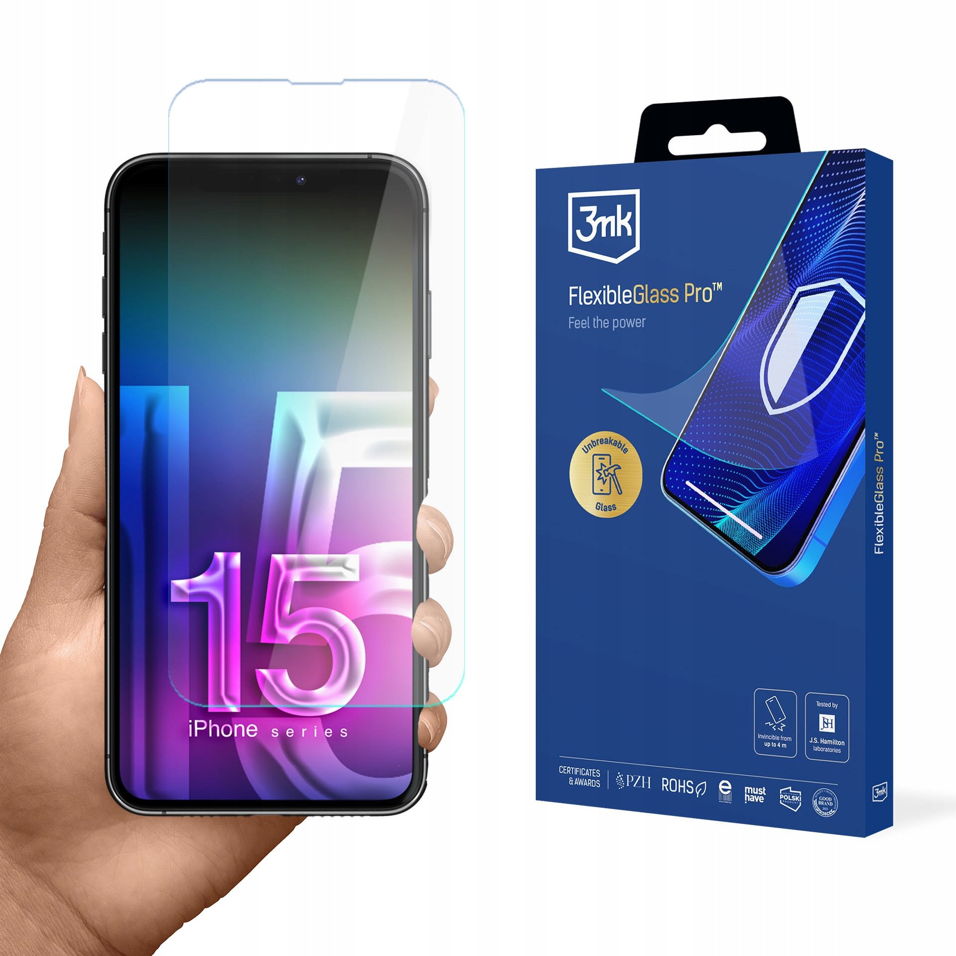 Apple iPhone 15 Pro Max - 3mk FlexibleGlass Pro v2.0