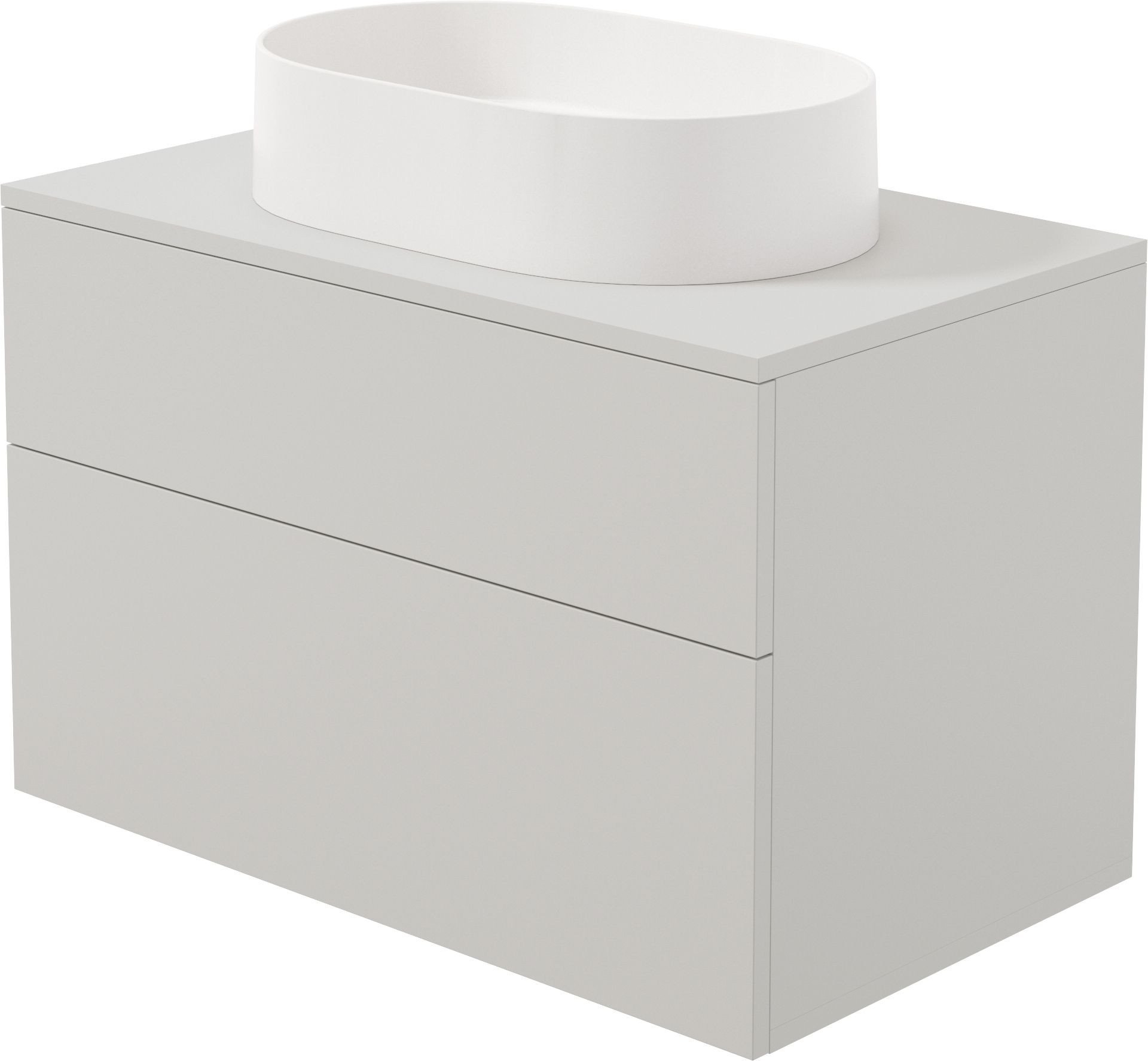 Szafka umywalkowa pl_z umywalką granitową - pl_55x35 cm