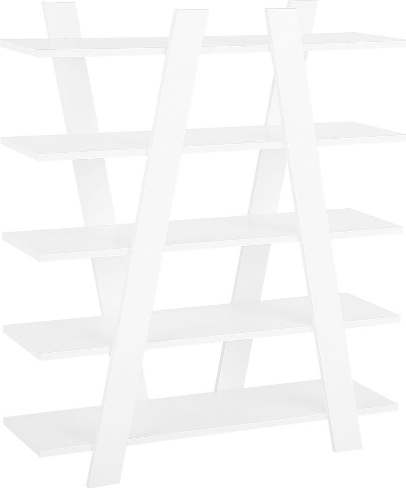 Beliani Regał 5 półek biały ESCALANTE