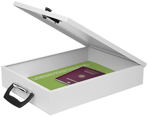 WEDO Doku Kassette A4 lgrau mit Zahlenschloss