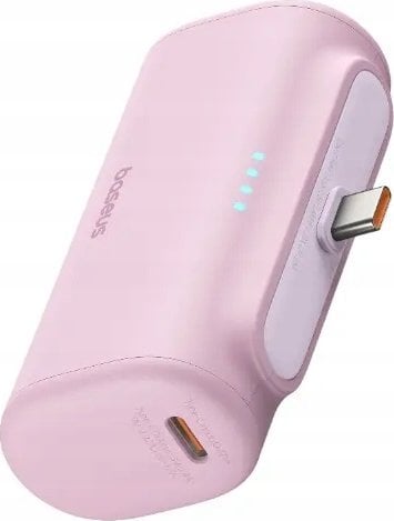 Powerbank Baseus Compact USB-C 5000mAh, 20W (różowy)