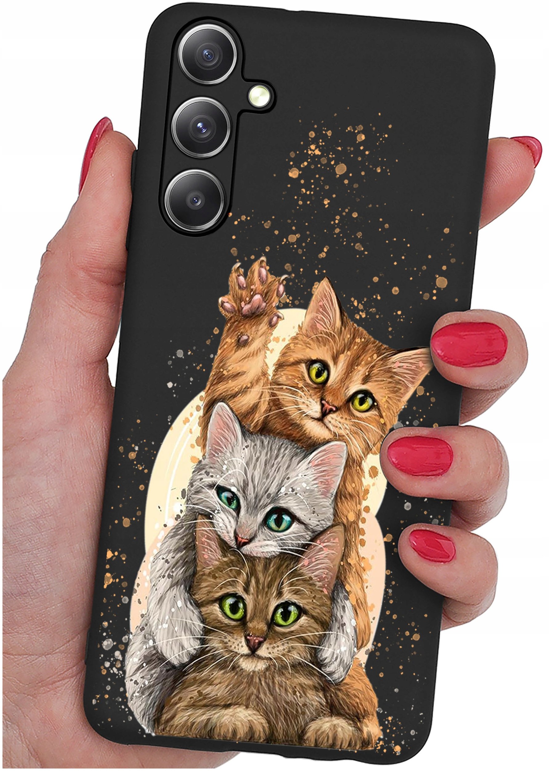 krainaGSM Etui do Samsung Galaxy M35 5G wzory | SILIKONOWE MATT CASE + SZKŁO 9H