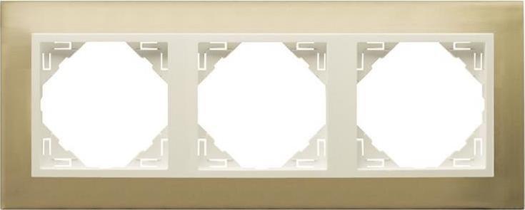 Efapel EFAPEL METALLO RAMKA 3-KROTNA ZŁOTY PERŁOWY 90930 TOP