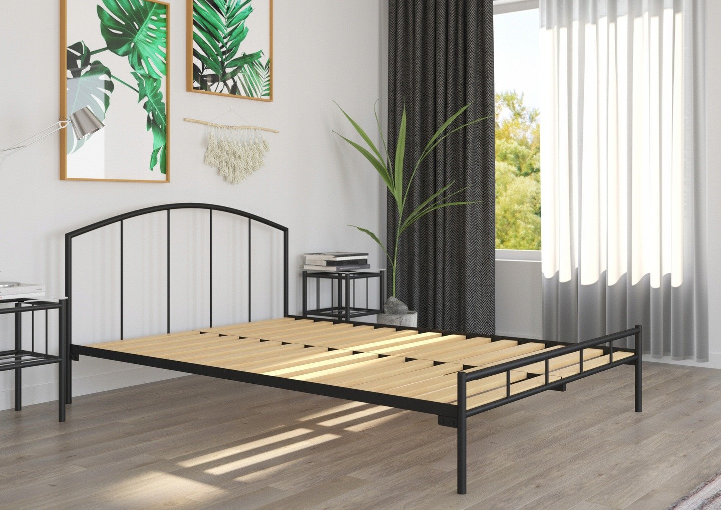 Lak System Łóżko metalowe podwójne 140x200 wzór 20P, polski producent Lak System