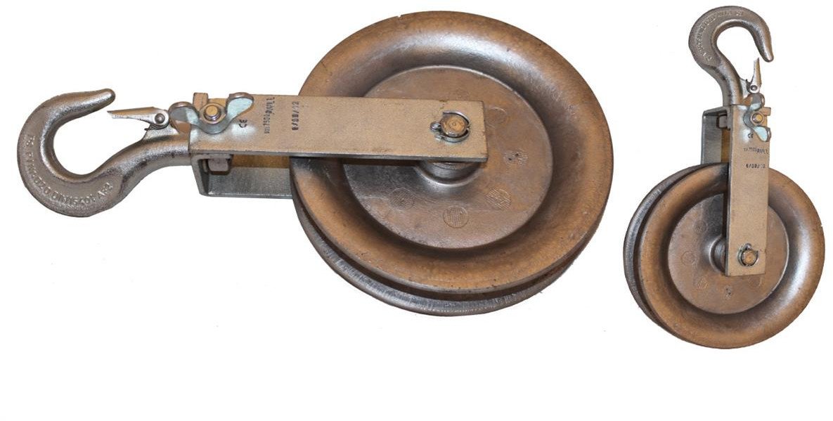 Rolka pojedyncza do rozwieszania AsXSn oraz kabla EXCEL / Rolka kablowa fi: 200mm / Made In Germany / 11675