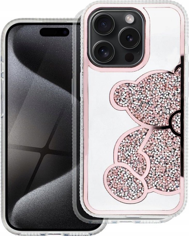 OEM Futerał TEDDY BEAR do IPHONE 13 PRO różowy