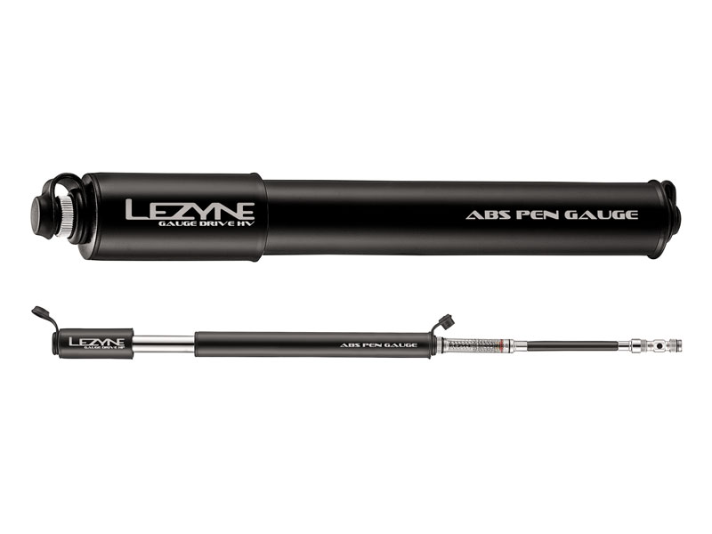 Lezyne Pompka ręczna Gauge Drive HV M ABS z manometrem 90psi dł.średnia 232mm czarna (LZN-1-MP-GDHV-V1M04)