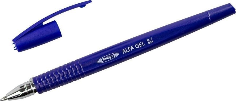 Długopis żelowy Alfa Gel niebieski (10szt) DELI